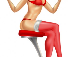 Various Xmas characters elements vector graphics 05