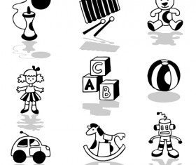 Cute Xmas icons mix vector graphics 03