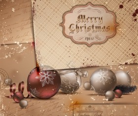 Various Xmas accessories elements vector set 05