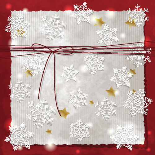 Christmas backgrounds with light dot vector set 01