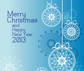 ornate Xmas balls Ornaments elements vector material 02