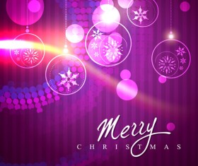 Brilliant Xmas balls ornaments design vector set 02