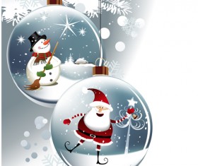 ornate Xmas balls Ornaments elements vector material 05