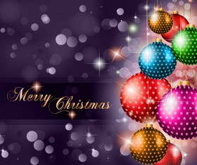 ornate Xmas balls Ornaments elements vector material 06