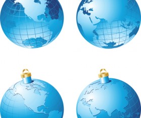 ornate Xmas balls Ornaments elements vector material 12