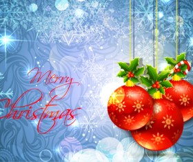 Shiny Xmas Winter Snowflake background vector 02