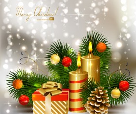 Set of Brilliant Xmas background vector art 03