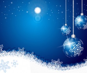 Shiny Xmas Winter Snowflake background vector 04