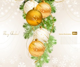 Set of Brilliant Xmas background vector art 08