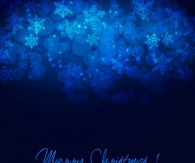 Winter Blue xmas vector backgrounds art 03
