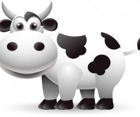 Different Dairy cow design vector graphics 05