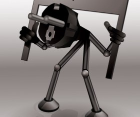 Creative electricity design elements vector set 05