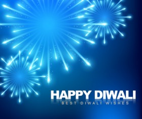 Colorful Festive fireworks design vector set 02