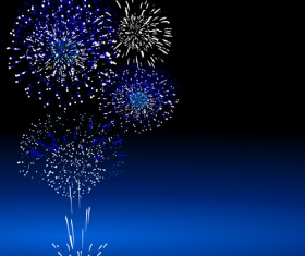 Colorful Festive fireworks design vector set 05