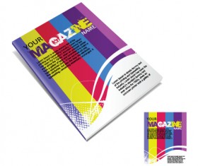 Set of Creative magazine cover design vector 01