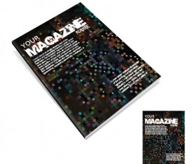Set of Creative magazine cover design vector 04