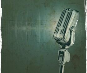 Vector set of Microphone design elements graphics 03