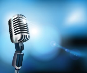 Vector set of Microphone design elements graphics 05