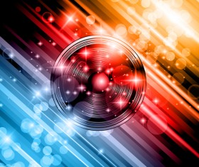 Different Music elements vector backgrounds art 04