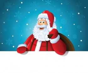 Happy Santa design vector material 01