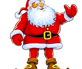Happy Santa design vector material 03
