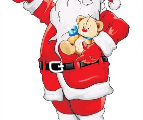 Happy Santa design vector material 04