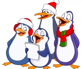 Cute Xmas Snowman design elements vector set 06