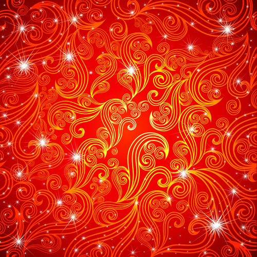Sparkling Stars background art vector graphics 04