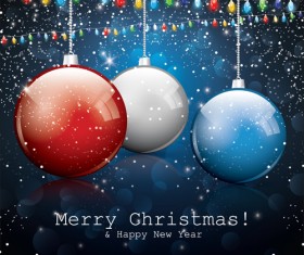 Vector Set of Xmas Backgrounds design elements 03