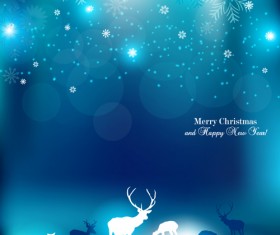 Vector Set of Xmas Backgrounds design elements 09