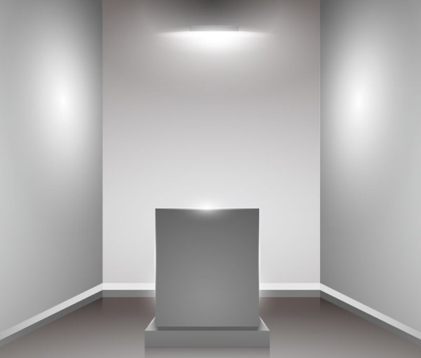 Set of Interior showroom and light wall vector backgrounds 05