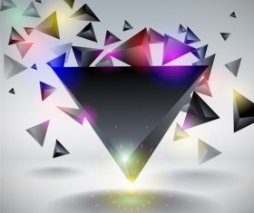 Dynamic triangle Concept vector backgrounds