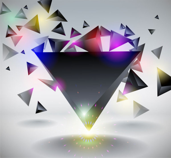 Dynamic triangle Concept vector backgrounds