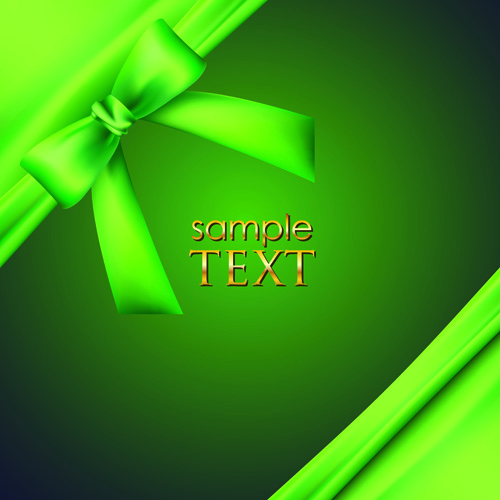 Bright Backgrounds with Bow design vector 02