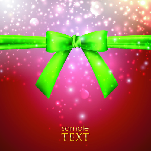 Bright Backgrounds with Bow design vector 04
