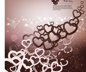 Romantic Happy Valentine day cards vector 05