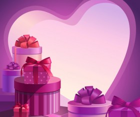 Sweet Valentine Day hearts Cards vector 05