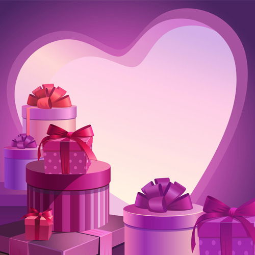Sweet Valentine Day hearts Cards vector 05