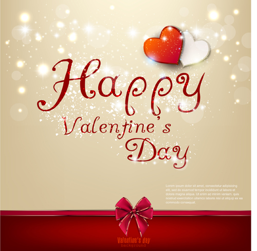 Romantic Happy Valentine day cards vector 07
