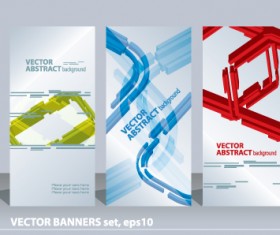 Set of Abstract info Vertical banner vector 01