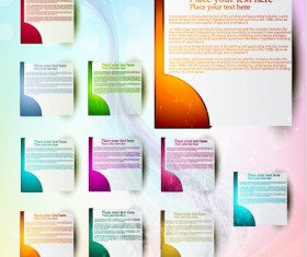 Set of Abstract info Vertical banner vector 02