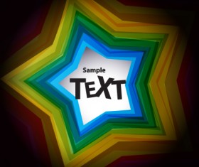 Set of Abstraction colored shapes backgrounds vector 01