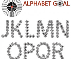 Creative Alphabet goal design vector 02