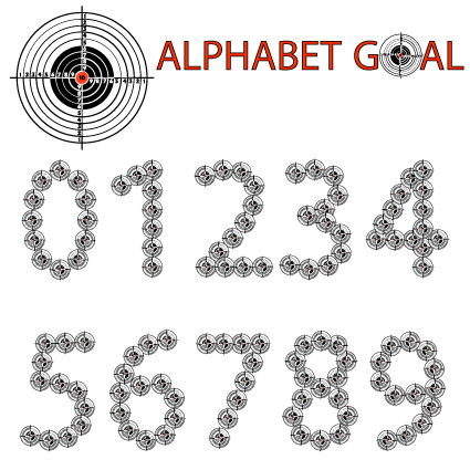 Creative Alphabet goal design vector 04