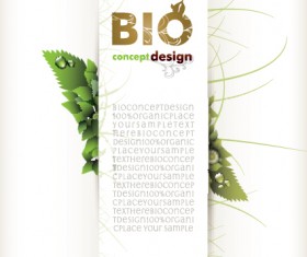 Set of BIO life vector backgrounds 01