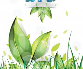 Set of BIO life vector backgrounds 05