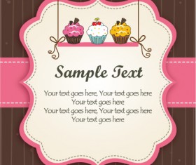 Set of Cute Baby backgrounds vector 03