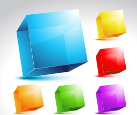 Background Geometric shapes design elements vector 02