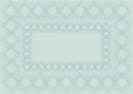 Vector set of Blank certificate and guilloche frame with pattern 04