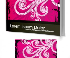Set of Book cover design template vector graphics 03